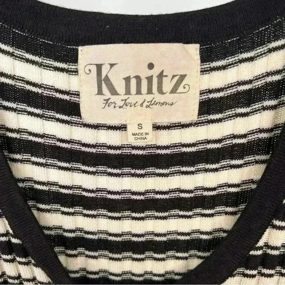 For Love and Lemons Striped Knit Dresss - Picture 4 of 6